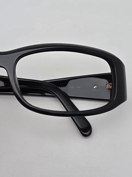 Prada SPR 03E 1AB-1A1 Gloss Black Sunglasses Frame Italy 53-14-120 Y2K main image 11